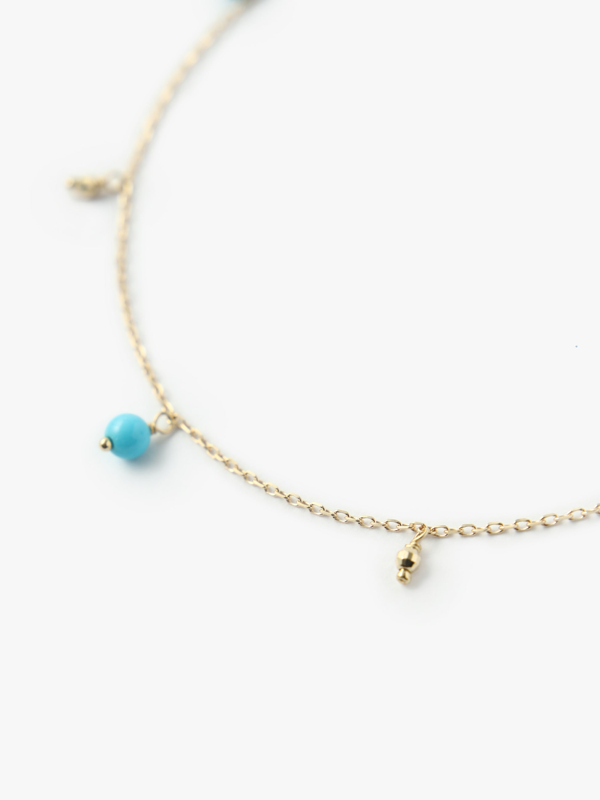 kt. Anklet Turquoise＆Gold Beads｜MIZUKIミズキ｜Ron Herman