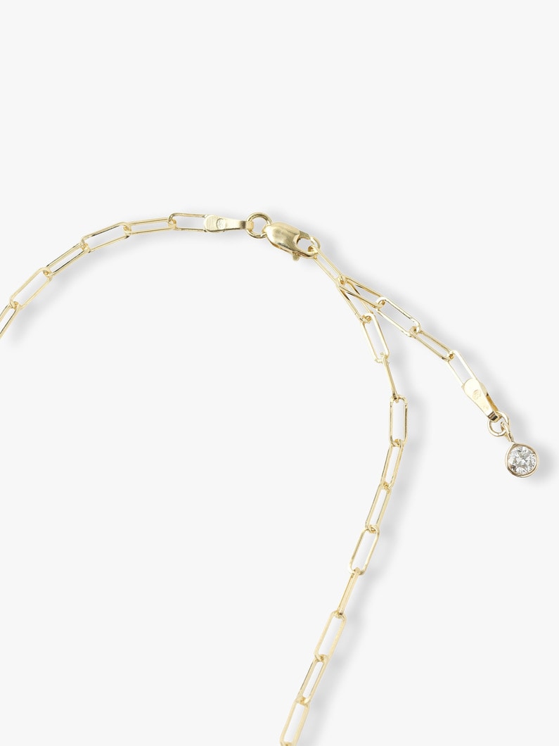 14kt Yellow Gold Linq De Nour With White Diamond Necklace 詳細画像 yellow gold 3