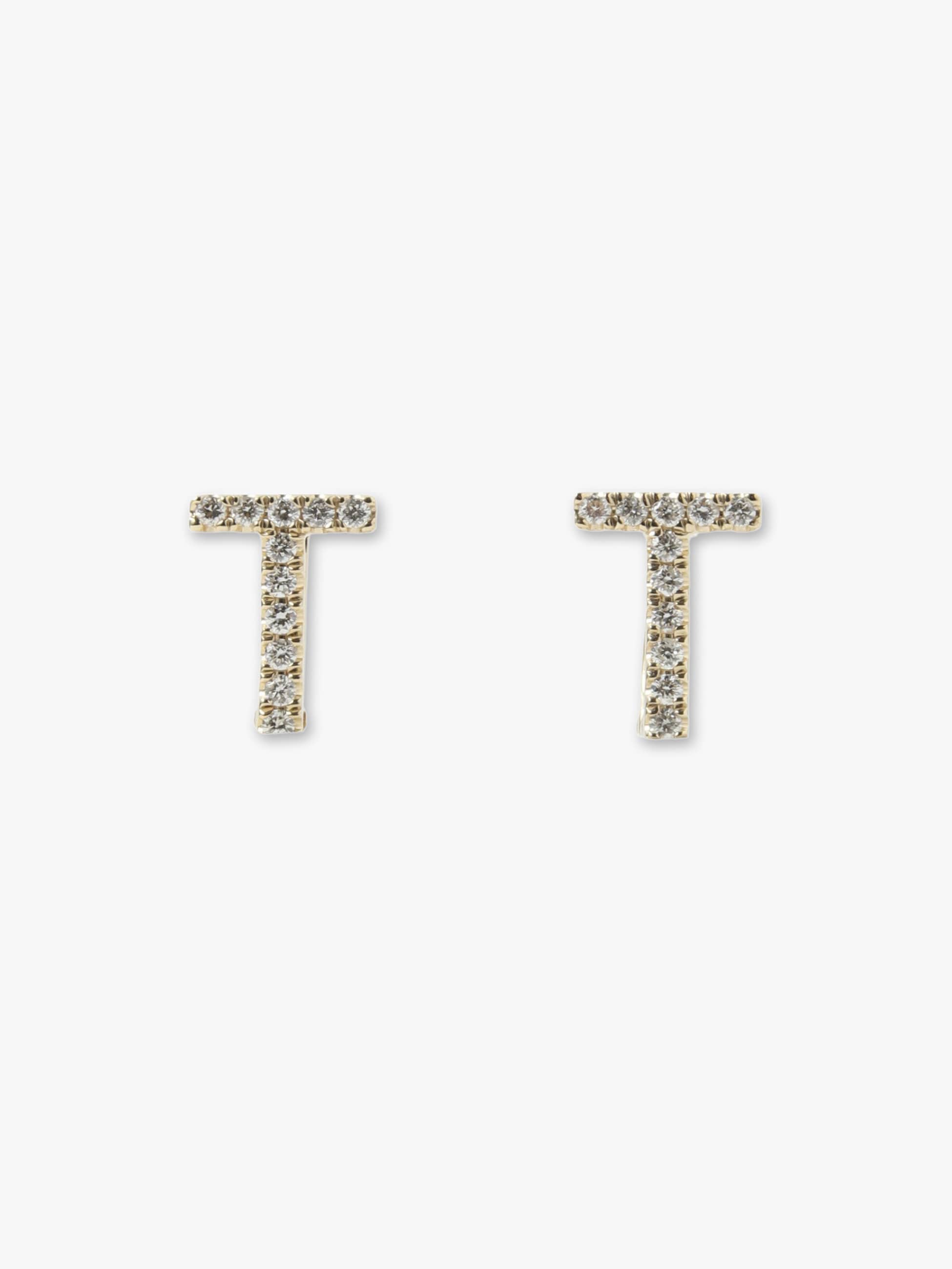 14K White Diamond Bar Clip Earrings｜BETTINA JAVAHERI(ベッティーナ 