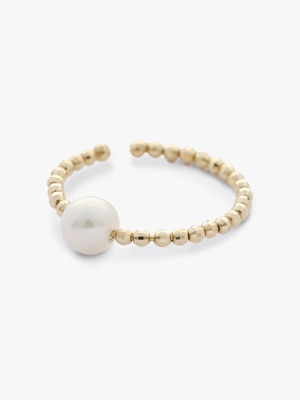 14K Gold Beads and Pearl Single Ear Cuff 詳細画像 other