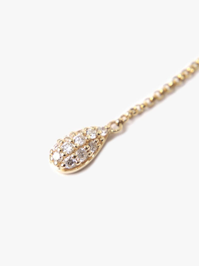 Dangling Joy White Diamond Pierced Earrings 詳細画像 yellow gold 2