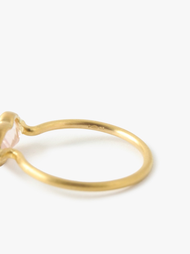 22k Yellow Gold Small Rouge Ring (Rose Quartz) 詳細画像 gold 5