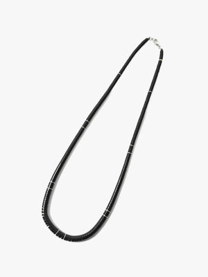 Heishi / Silver Plate Necklace (medium) 詳細画像 black
