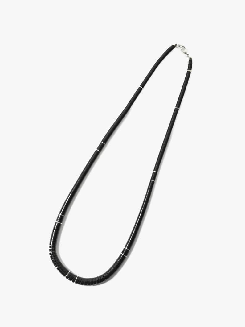 Heishi / Silver Plate Necklace (medium) 詳細画像 black 1