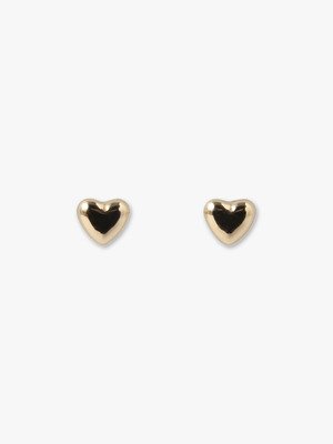 Small Heart Stud Pierced Earrings 詳細画像 gold