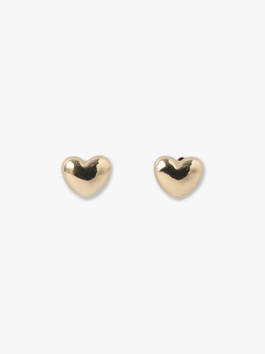 Heart Stud Pierced Earrings 詳細画像 gold