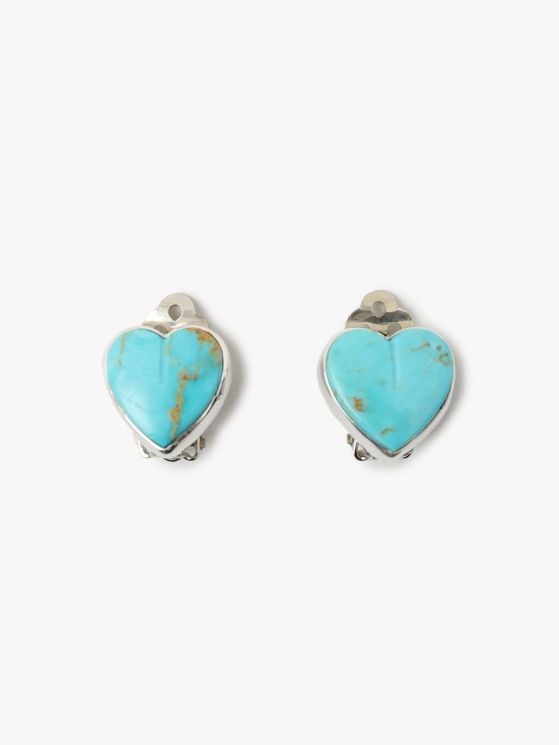 Bocles Heart Turquoise Earrings 詳細画像 turquoise 2