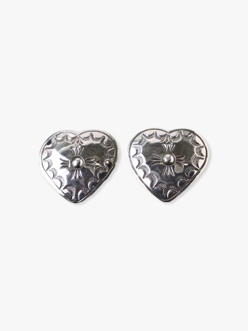 Silver 11G Heart Earring 詳細画像 silver 2