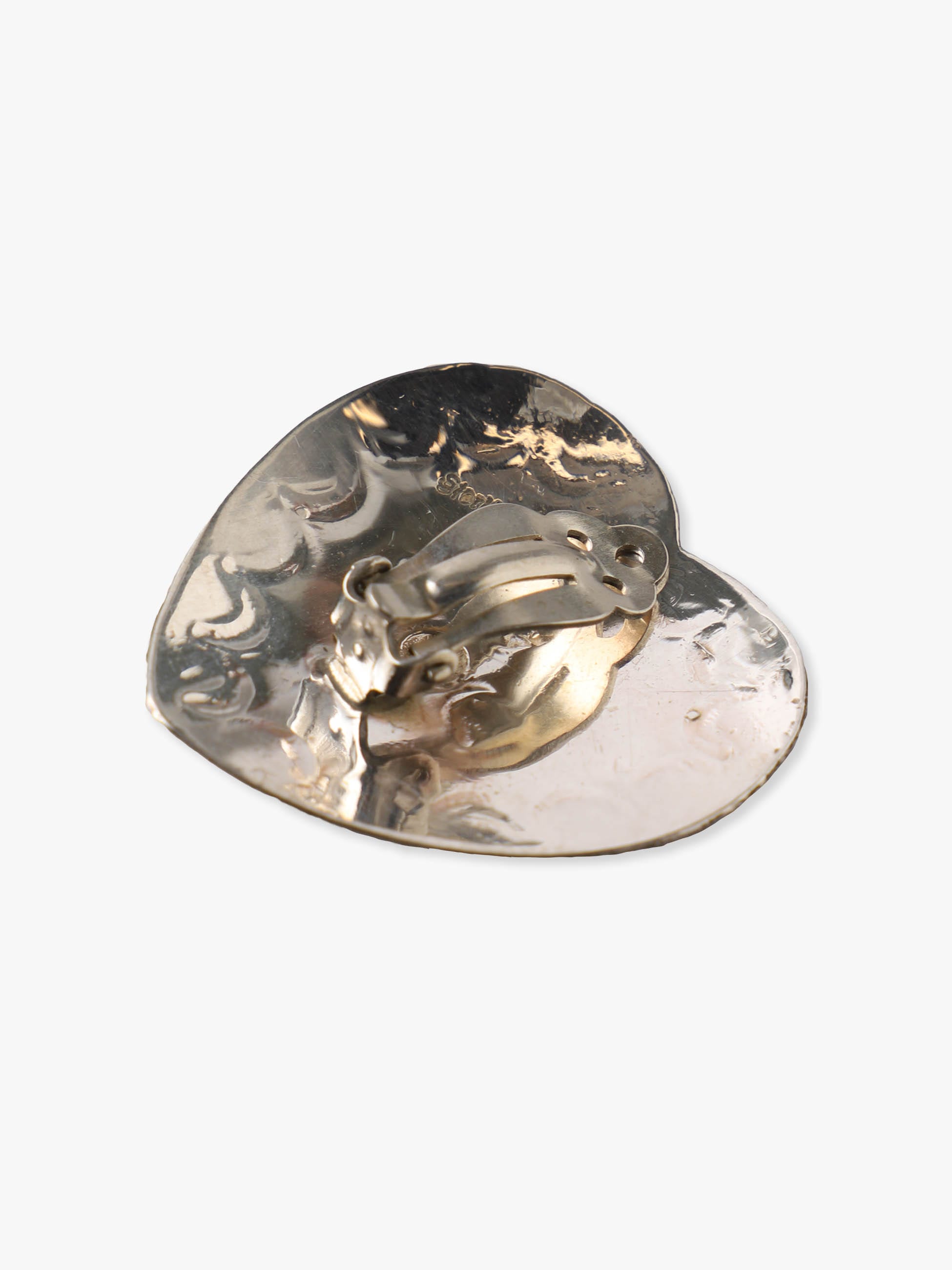 HARPO】Silver 13G Heart Earrings-