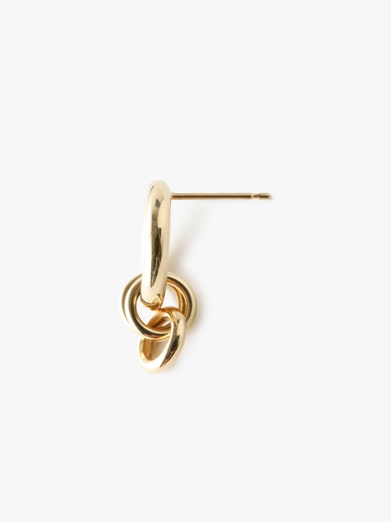 Canis Connect Pierced Earrings (Yellow Gold) 詳細画像 other 2