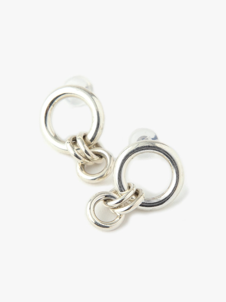 Canis Connect Pierced Earrings (Silver) 詳細画像 other 1