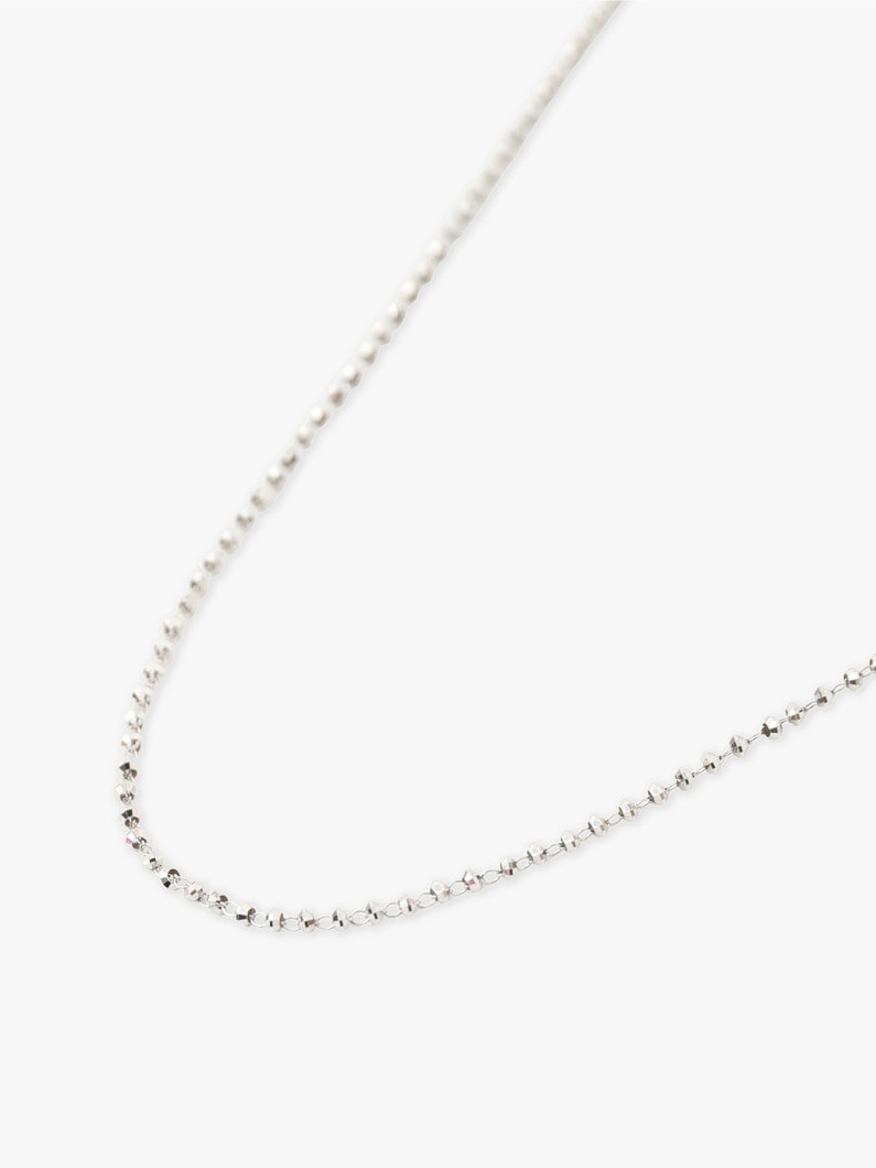 18K White Gold Diamond Cut Chain Short Necklace S 詳細画像 white gold 3