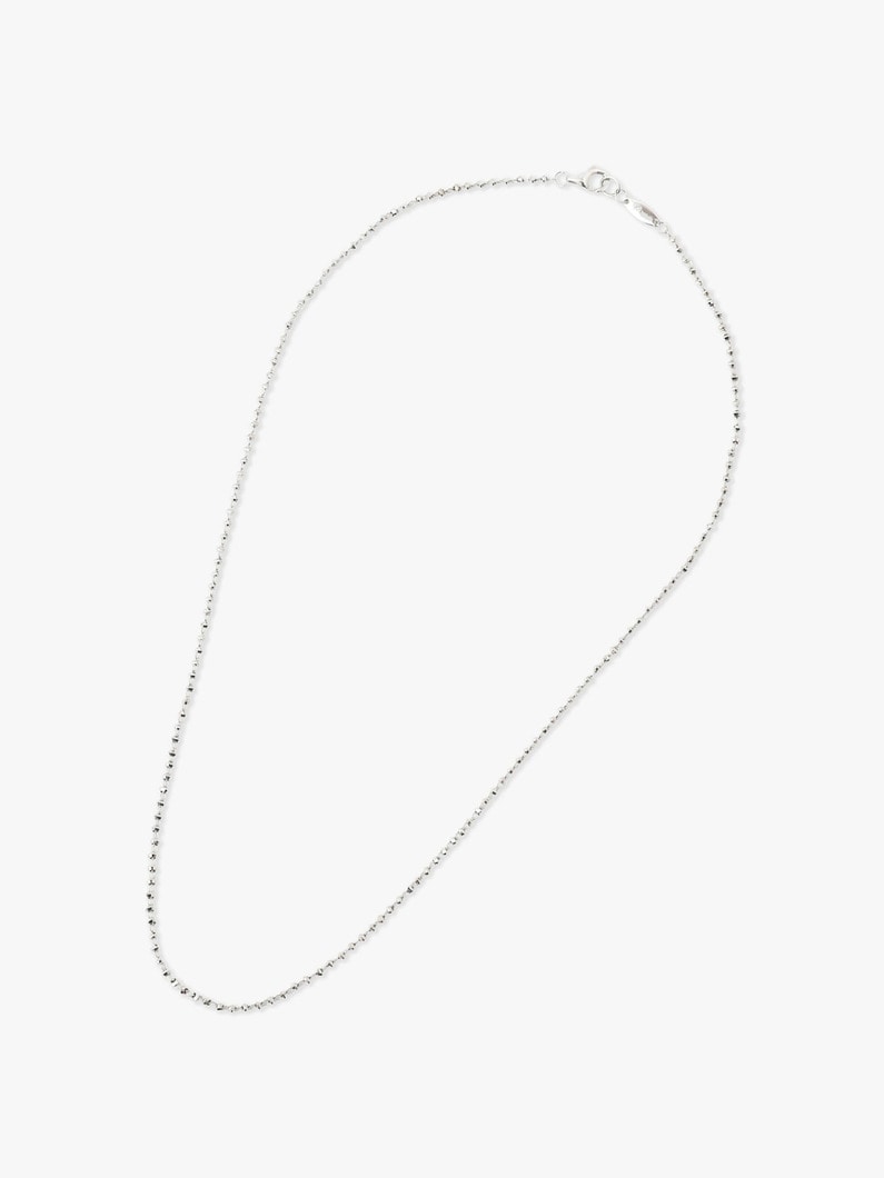 18K White Gold Diamond Cut Chain Short Necklace S 詳細画像 white gold 2