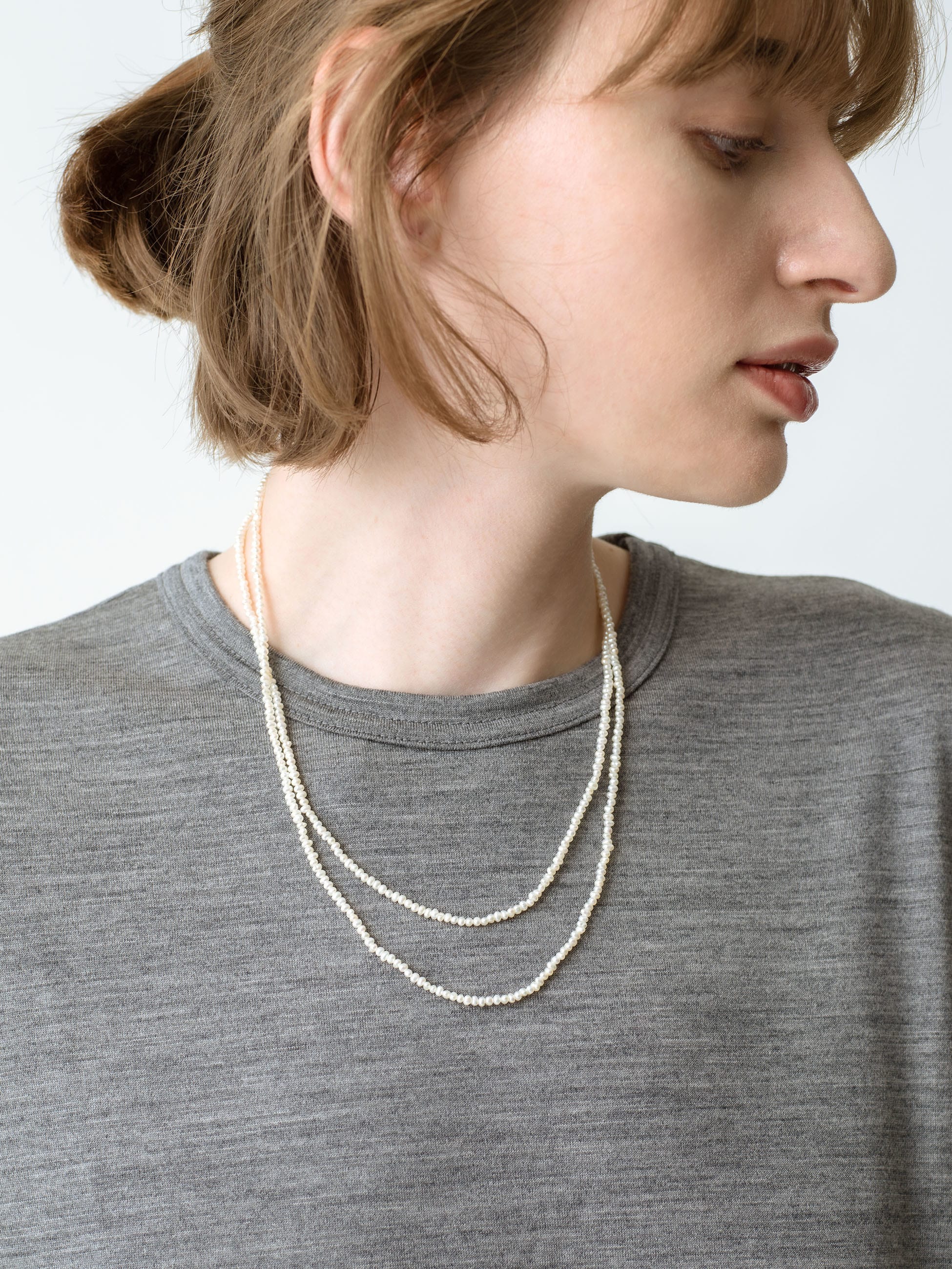 14kt Adjustable Pearls Long Necklace｜MIZUKI(ミズキ)｜Ron Herman