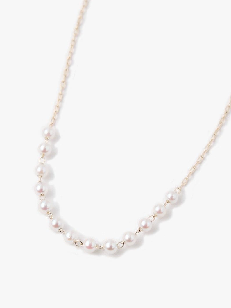 14kt Centered Floating Baby Akoya Pearl Anklet 詳細画像 other 3