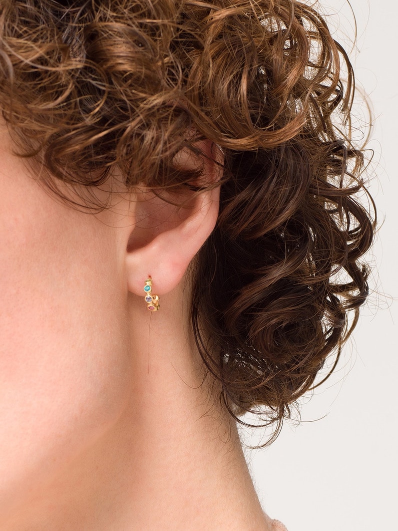 レインボー ボリウッド ピアス 詳細画像 gold 4