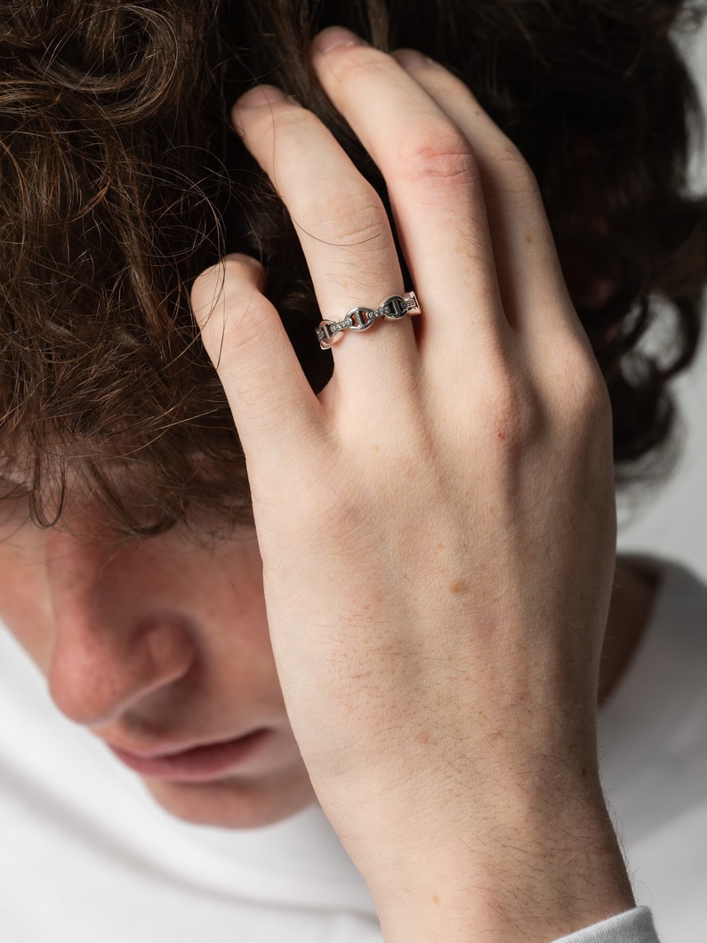 マイクロデイム III トライリンク ダイヤモンド リング 詳細画像 silver 3