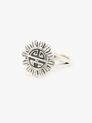 Silver Circle Flower Ring 詳細画像 silver