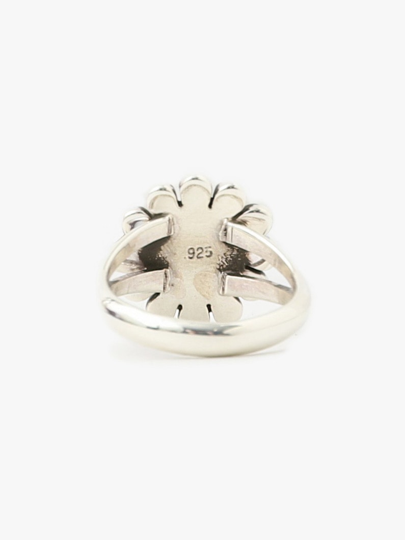 Silver Circle Flower Ring 詳細画像 silver 4