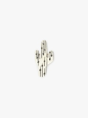 Silver Striped Cactus Brooch 詳細画像 silver