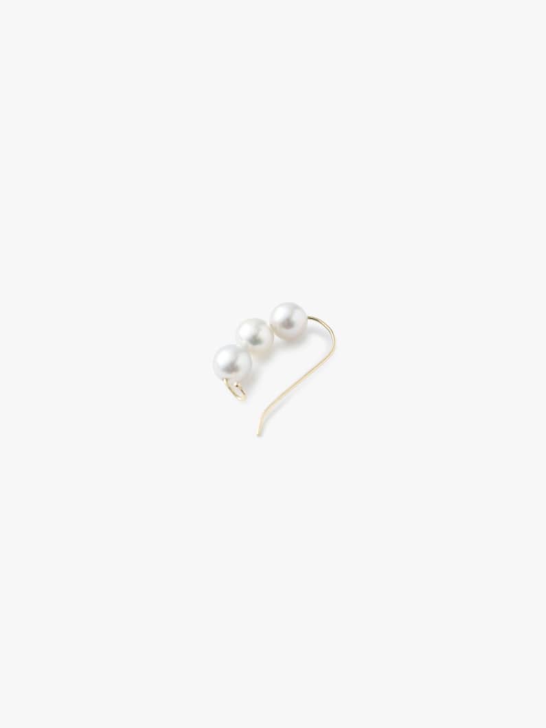 14kt 6mm Akoya Gray Pearl Pierced Earrings｜MIZUKI(ミズキ)｜Ron Herman