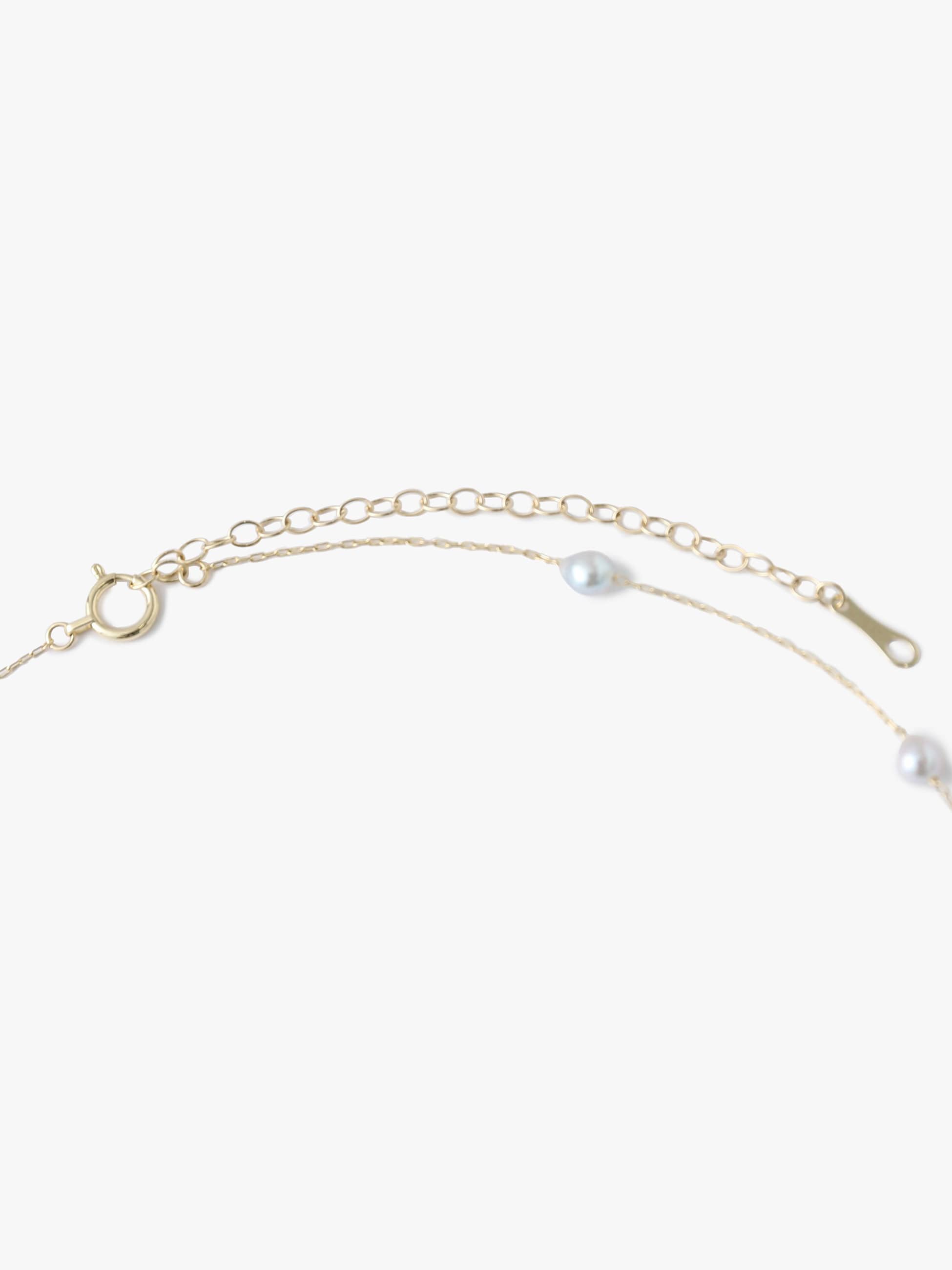 14kt Akoya Gray Pearl Adjustable Chain Necklace 詳細画像 other 2