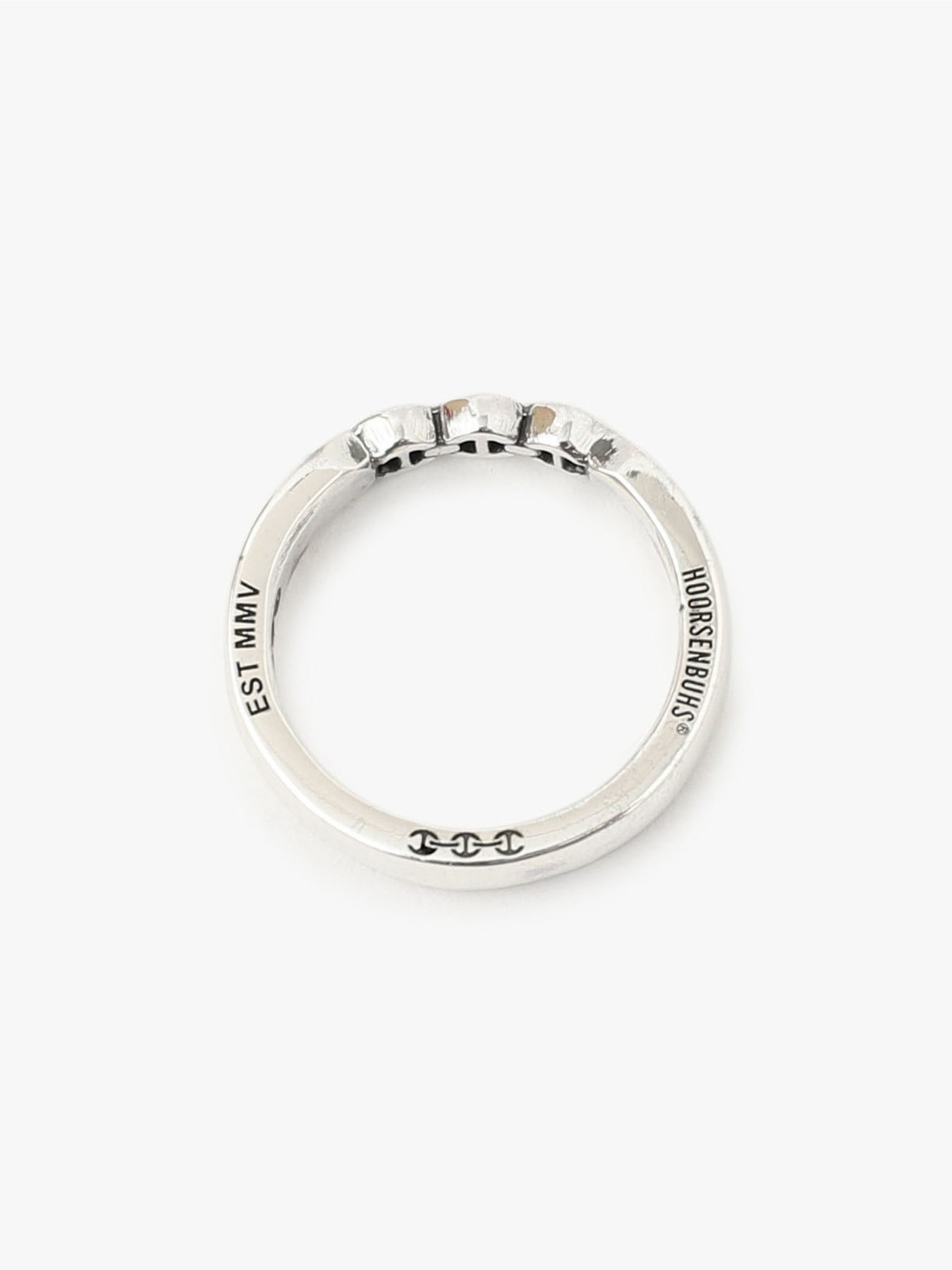 Americana Silver925 with 2 white Diamonds Ring｜HOORSENBUHS 