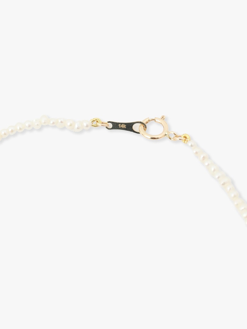 14kt Long Dancing Pearl with Gold Accent Necklace 詳細画像 other 4