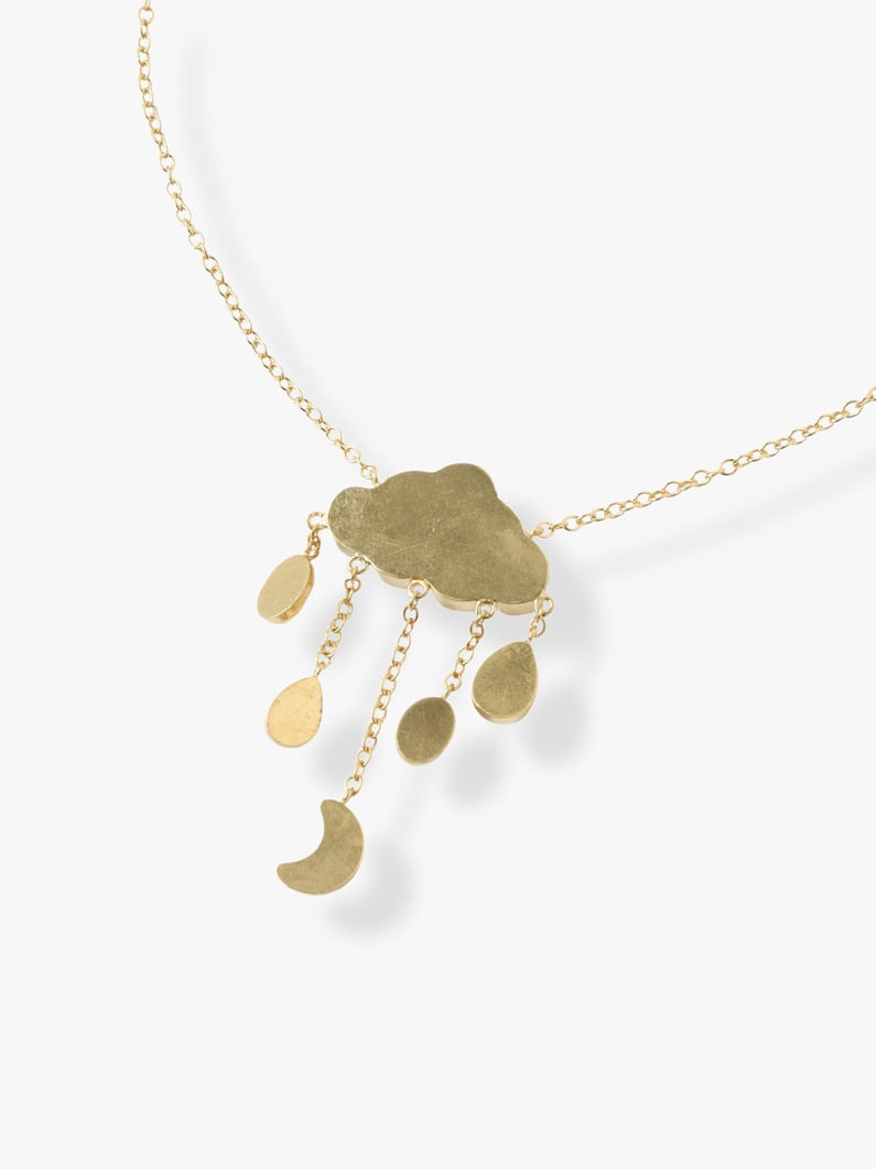 Cloud＆Rain Chain Drop Necklace (lapis) 詳細画像 gold 1