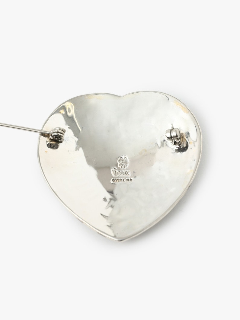 Silver Heart Brooch 詳細画像 silver 3