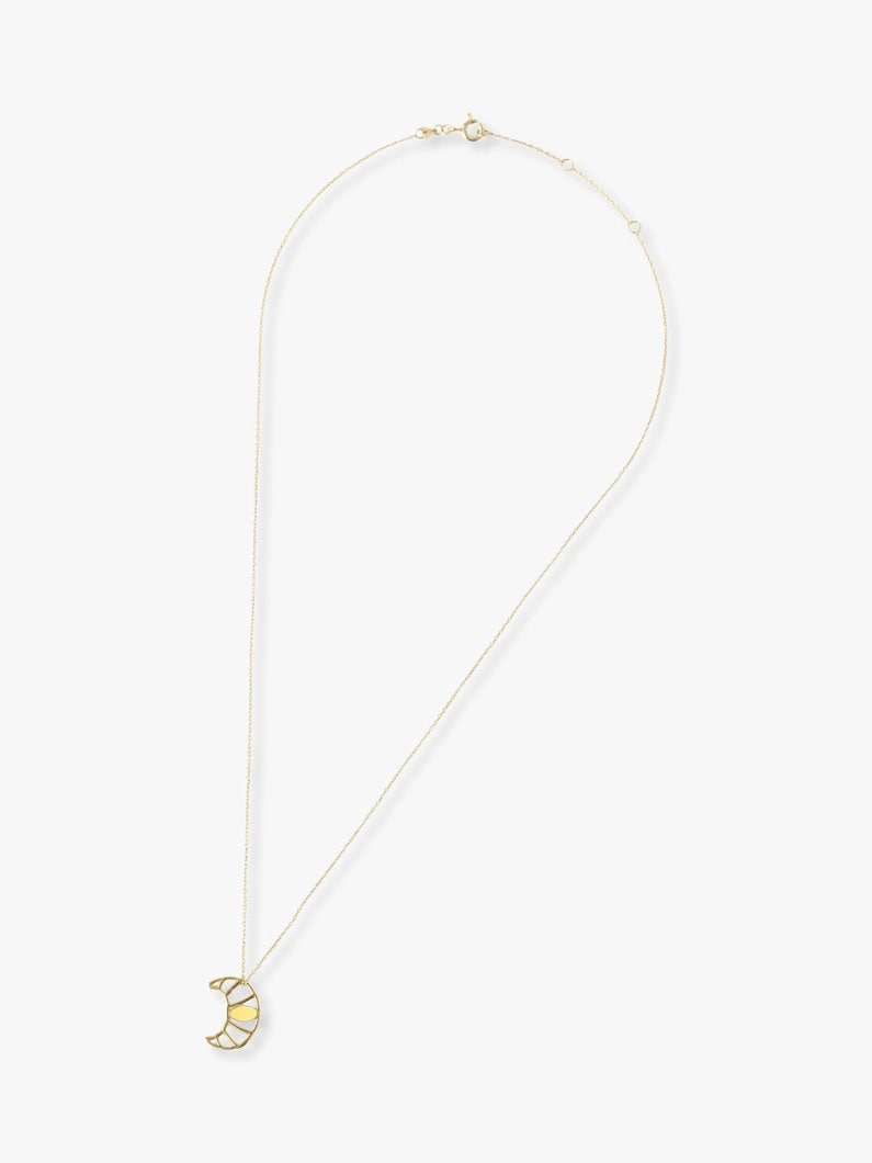 Croissant Cream Necklace 詳細画像 gold 2