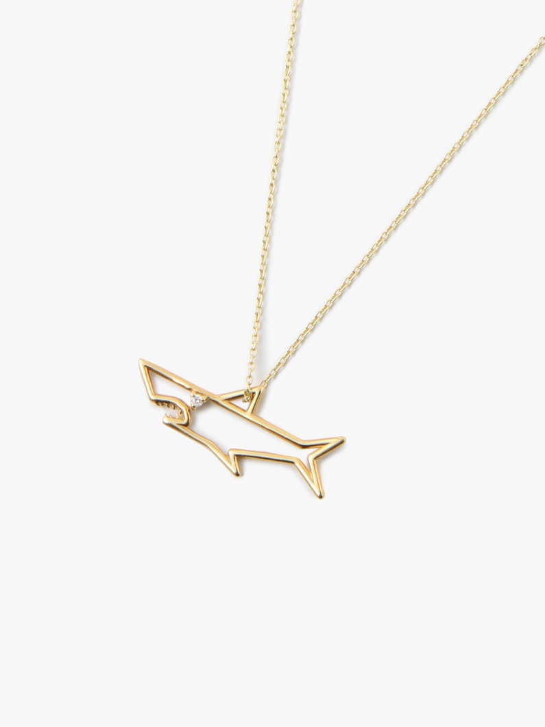 Shark With Diamond Necklace 詳細画像 gold 3