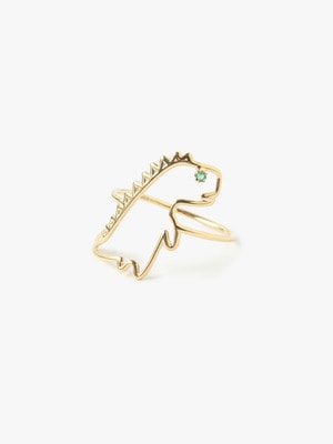 Dinosaur Emerald Ring 詳細画像 gold