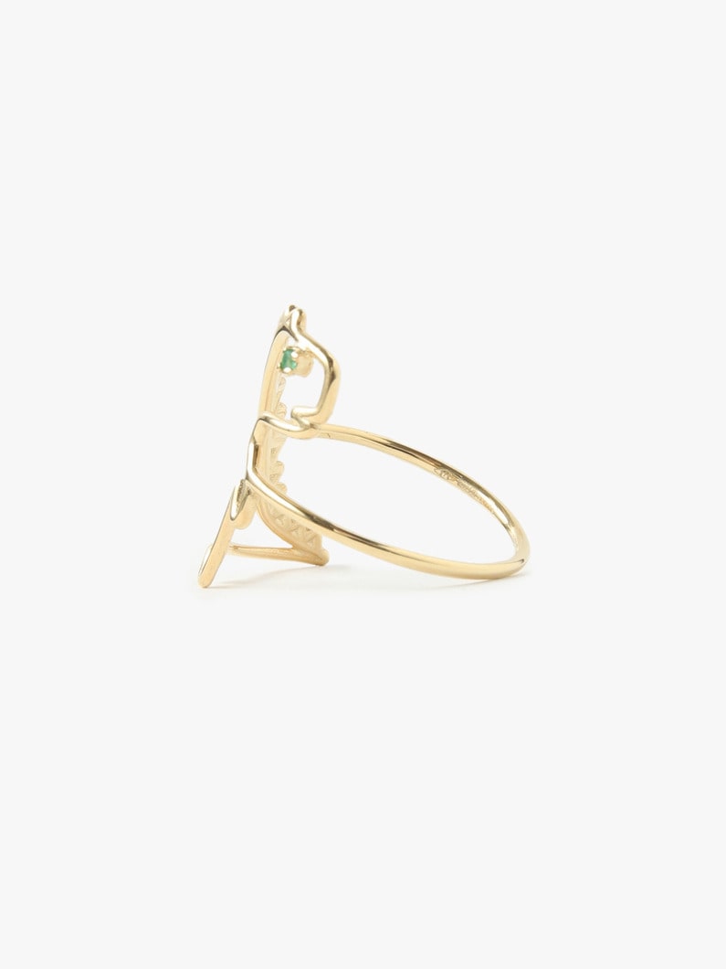 Dinosaur Emerald Ring 詳細画像 gold 2
