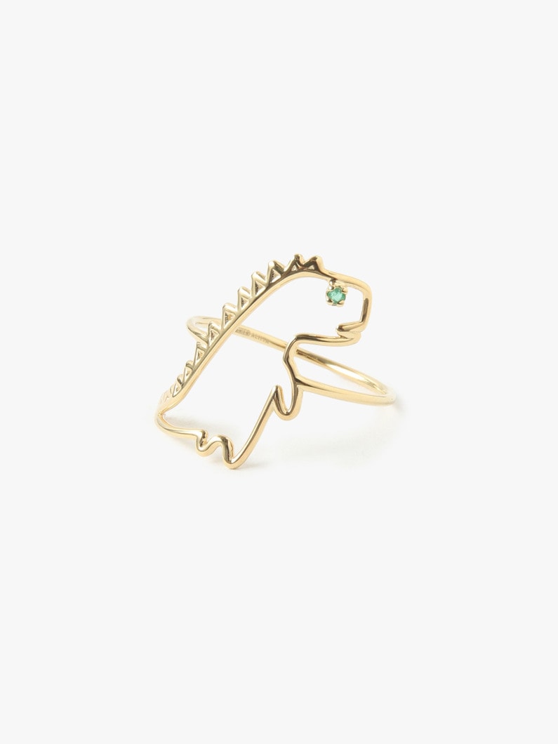 Dinosaur Emerald Ring 詳細画像 gold 1