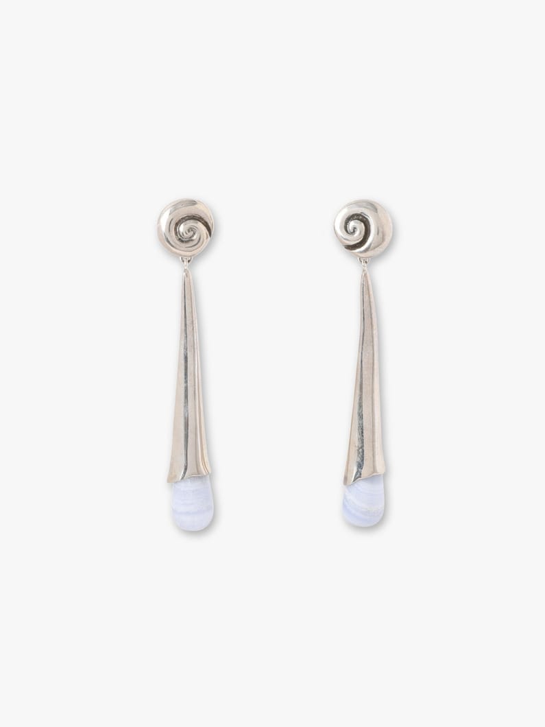 Nautilus Drop Pierced Earrings 詳細画像 silver 1