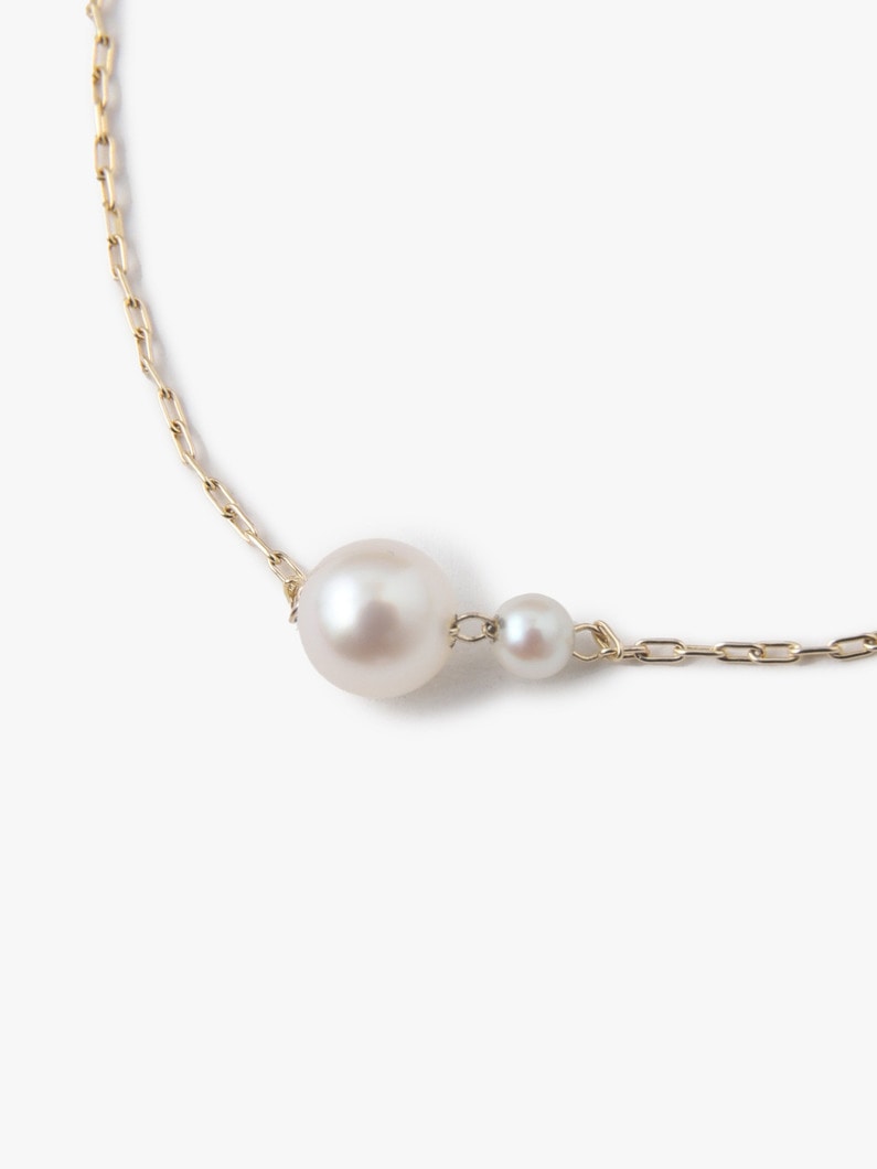14kt Akoya Pearl With Kissing Chain Bracelet 詳細画像 other 2
