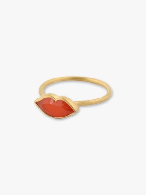 Small Rouge Ring (carnelian) 詳細画像 gold