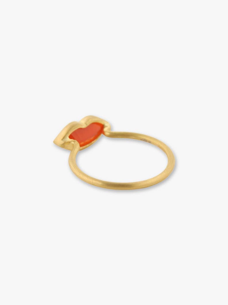 Small Rouge Ring (carnelian) 詳細画像 gold 3