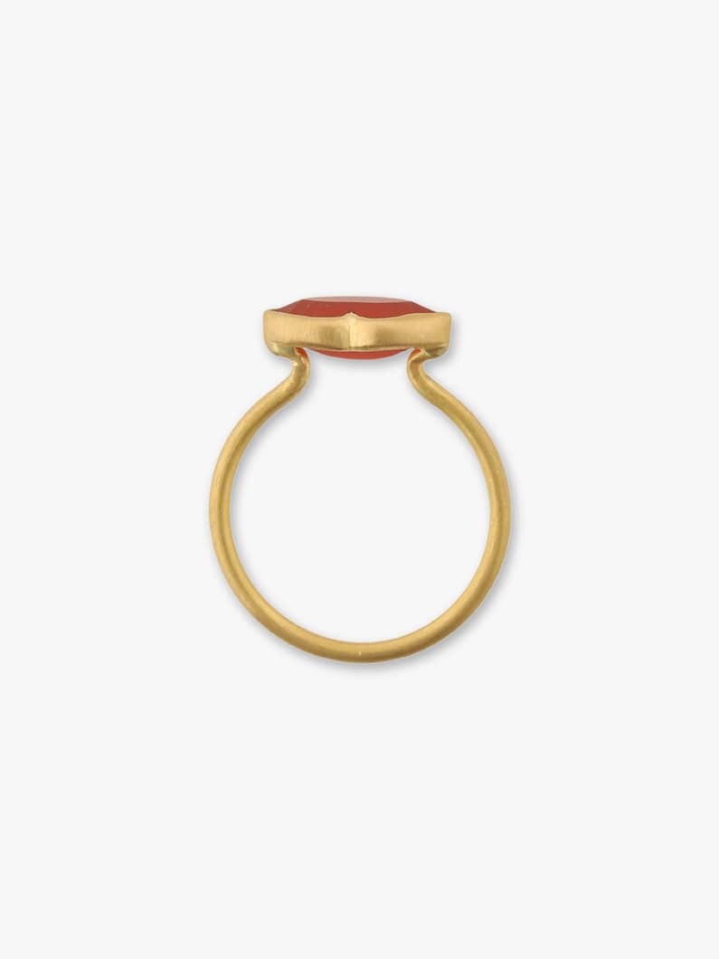 Small Rouge Ring (carnelian) 詳細画像 gold 4