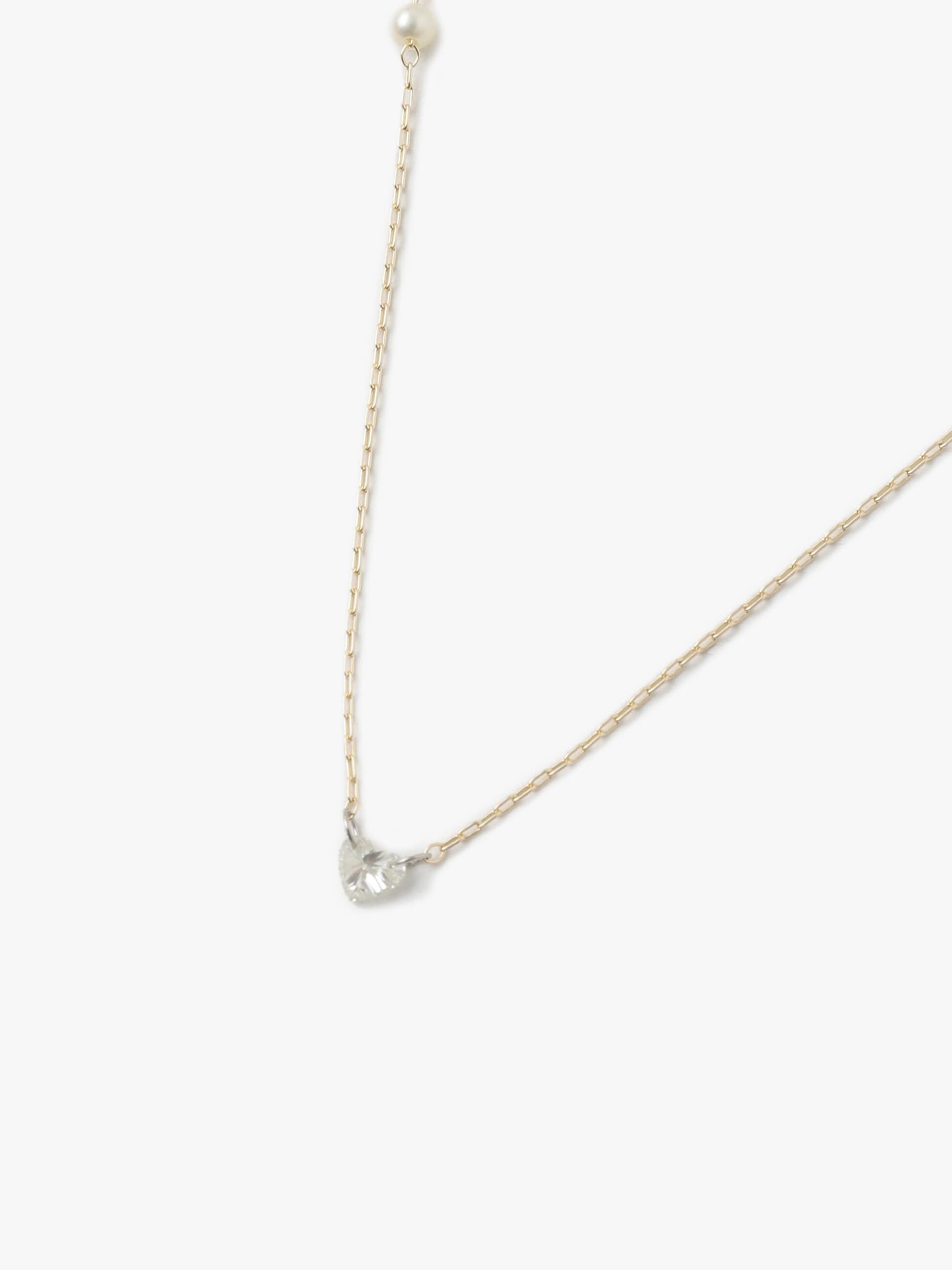 14kt Heart Diamond And Pearl Necklace｜MIZUKI(ミズキ)｜Ron Herman