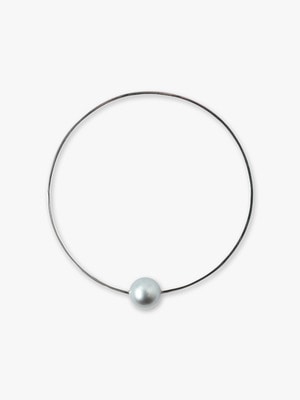 Anorexia Pearl Bracelet (black) 詳細画像 white gold
