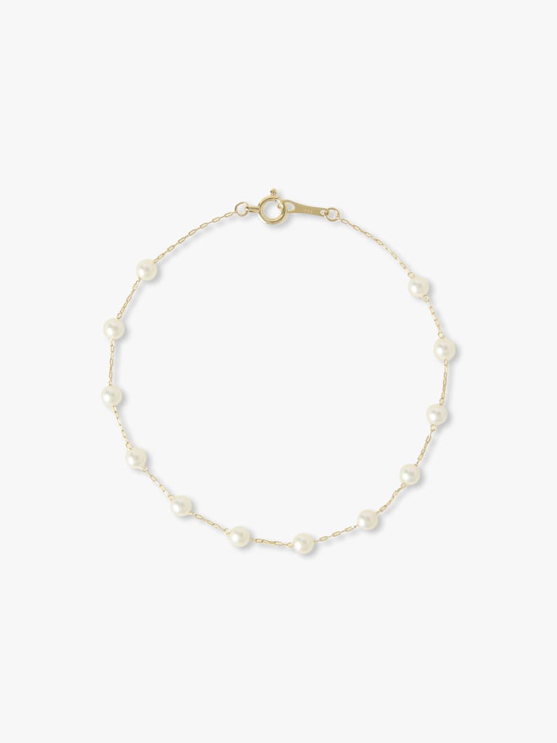 Multi Akoya Pearl Chain Bracelet 詳細画像 yellow gold 1