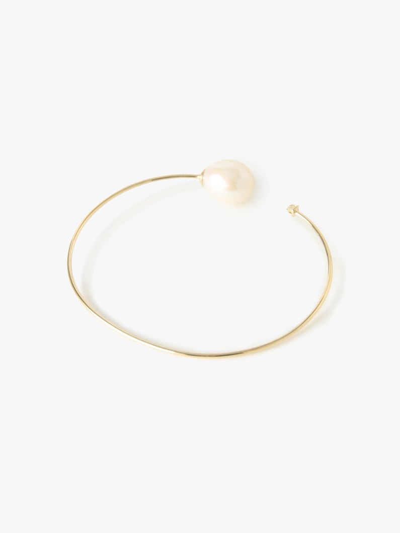 Pearl Diamond Cuff Bracelet 詳細画像 yellow gold 2