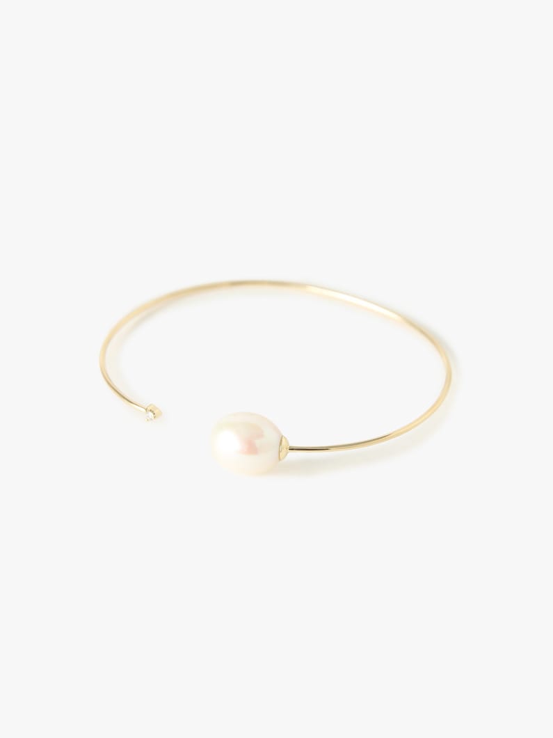 Pearl Diamond Cuff Bracelet 詳細画像 yellow gold 1