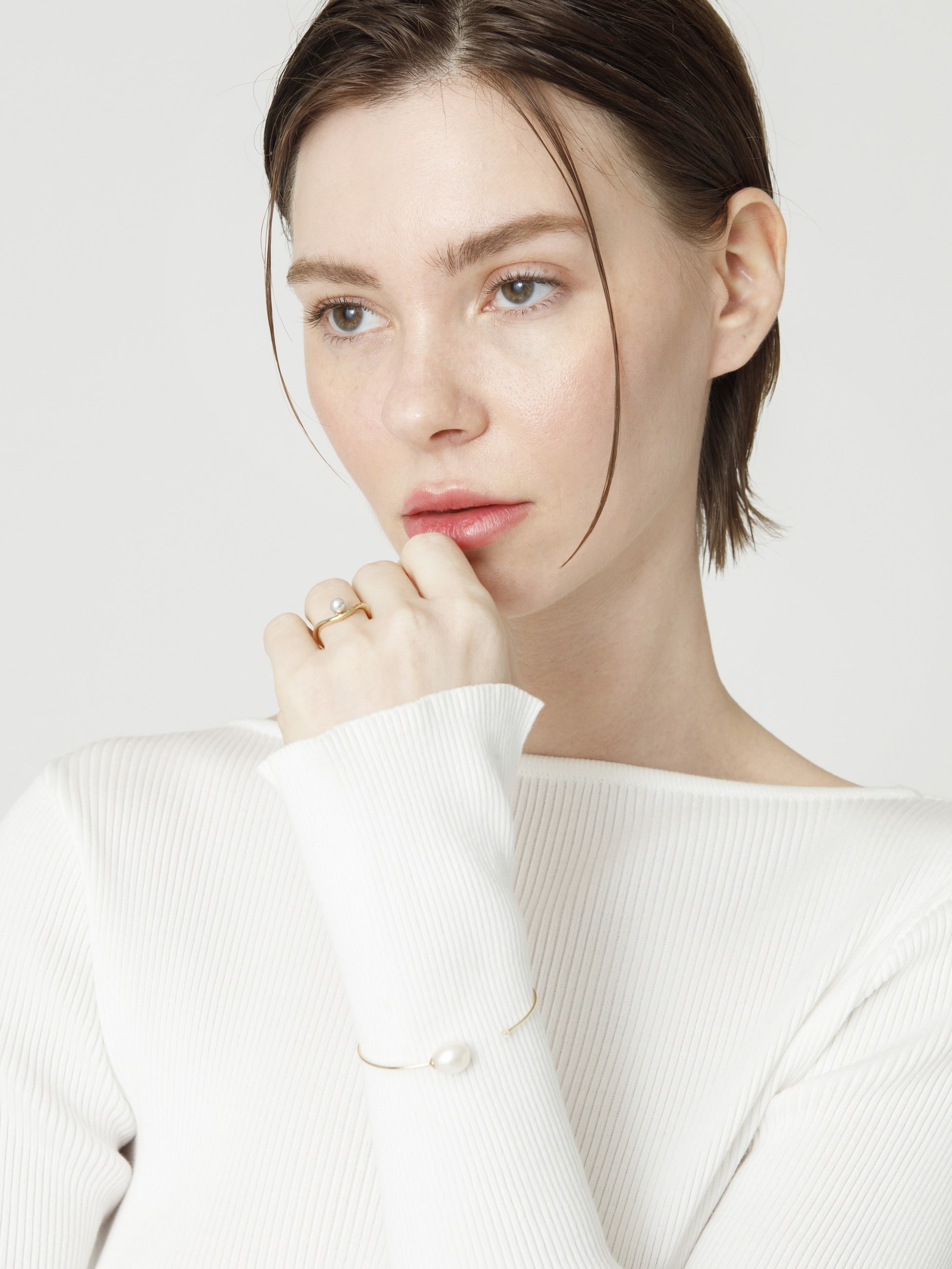 パール ダイヤモンドカフ ブレスレット｜MIZUKI(ミズキ)｜Ron Herman