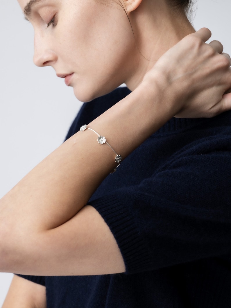 フラワー ブレスレット 詳細画像 silver 4