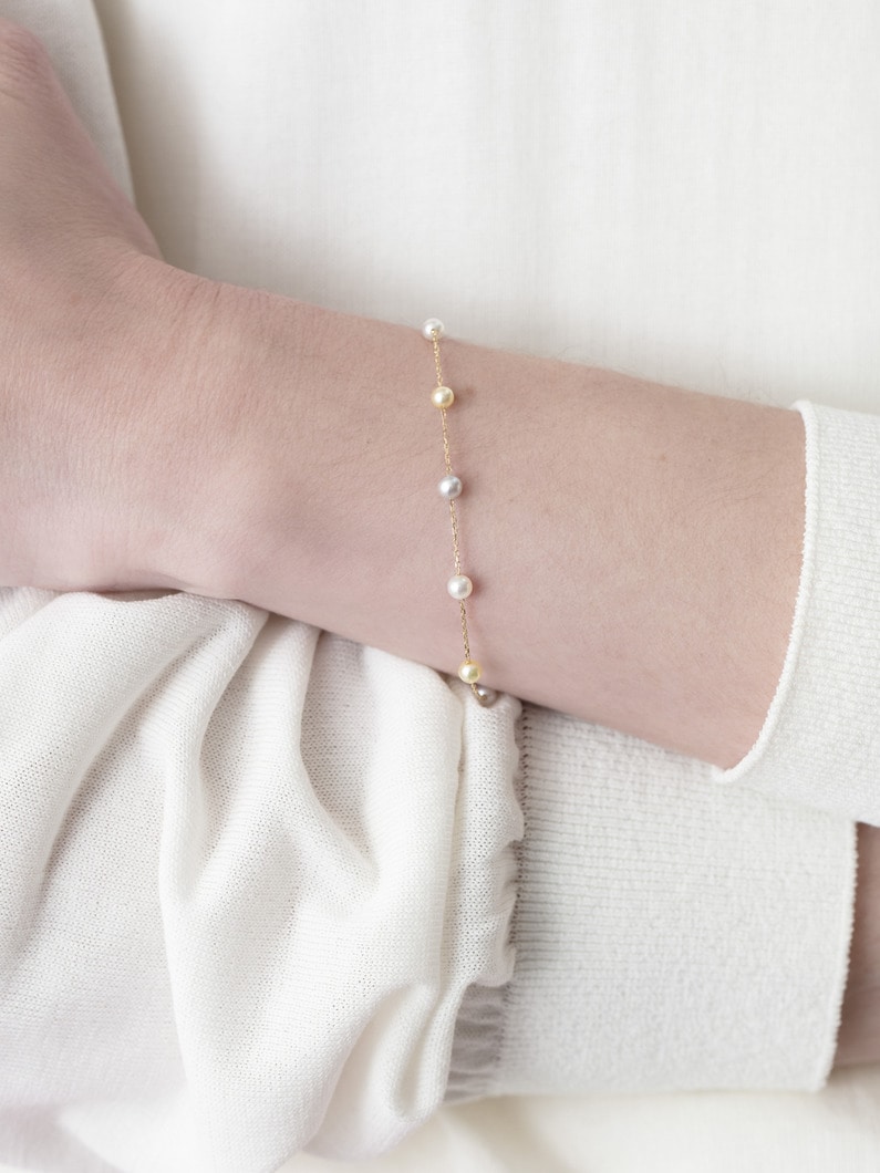 キャンディーカラーパール ブレスレット 詳細画像 yellow gold 3