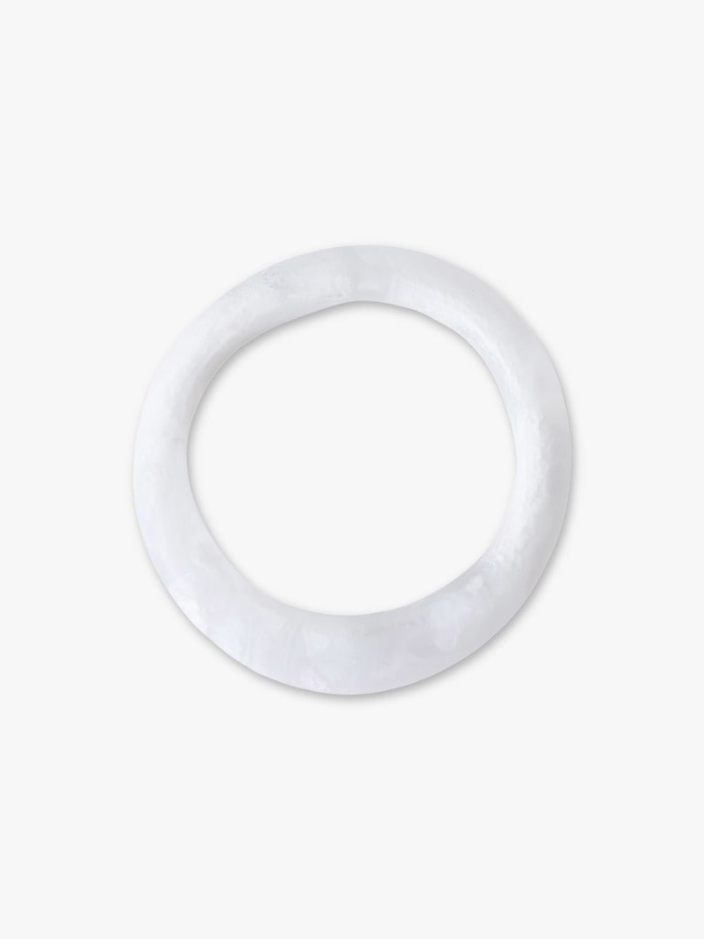 スモール オーガニック バングル 詳細画像 white 2