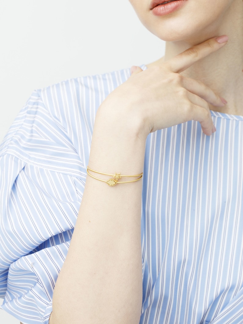 スター カフ ブレスレット 詳細画像 gold 4